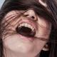 Close up of a woman in ecstasy
