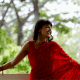woman in red