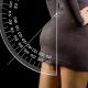 A woman with a sexy 45-degree bottom curve
