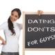 Dating don'ts for guys