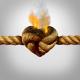 Heart knot burning