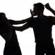 Man strangling a woman